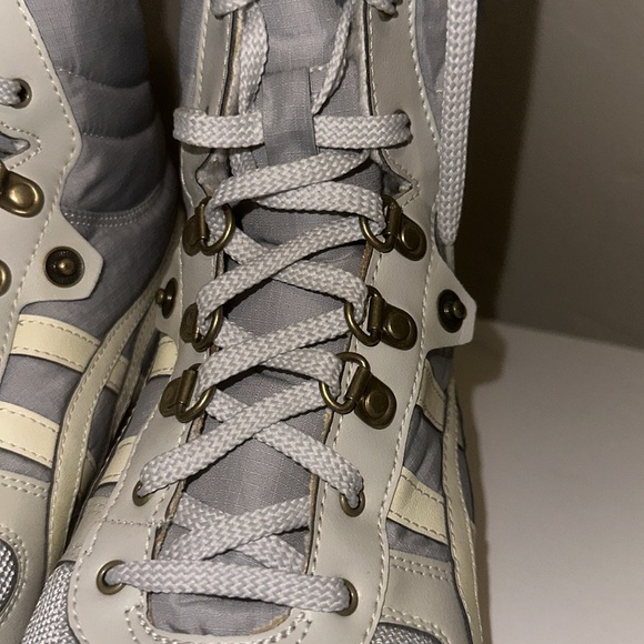 Onitsuka Tiger Women's Boots Light Powder Blue & Cream Lace Up Size 7.5 - Picture 7 of 11